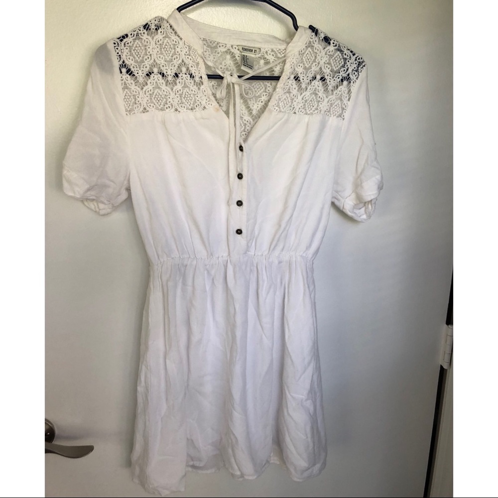 White Button-Up Shirt/Dress